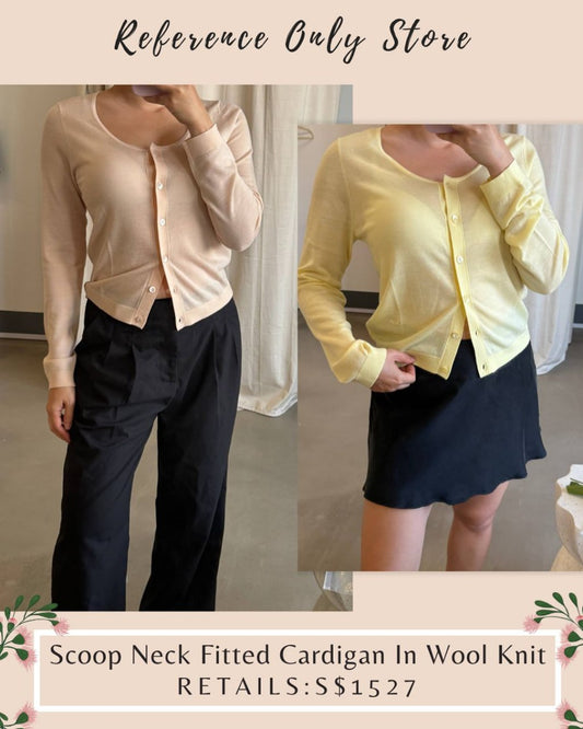 CHL Scoop neck cardigan in wool