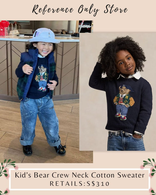 RL Kids polo bear navy Cotton sweater (suitable for women too!)