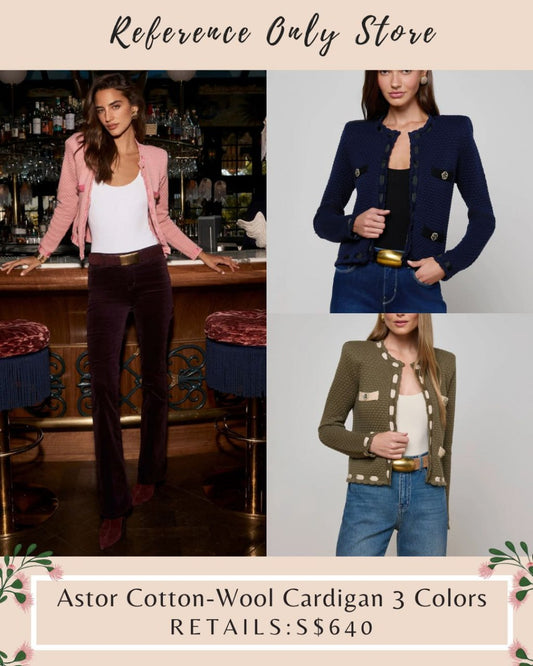 LG Astor cotton wool cardigan in 2 colors