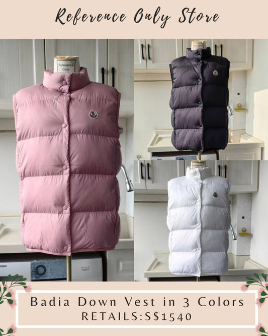 MC Badia Down Vest in 3 colors