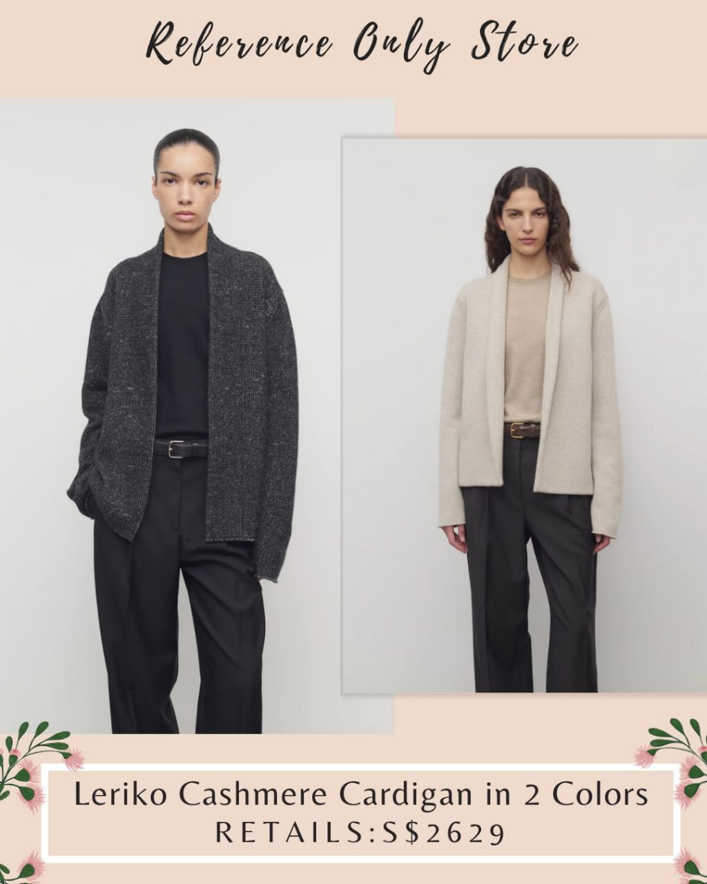 TR Leriko cashmere cardigan in 2 colors