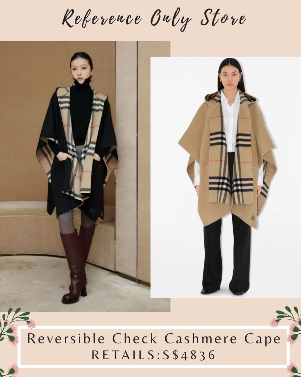 New colors! BBR Cashmere Hooded cape in 2 colors