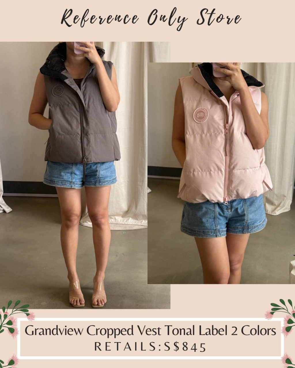 CG Grandview cropped vest down filled
