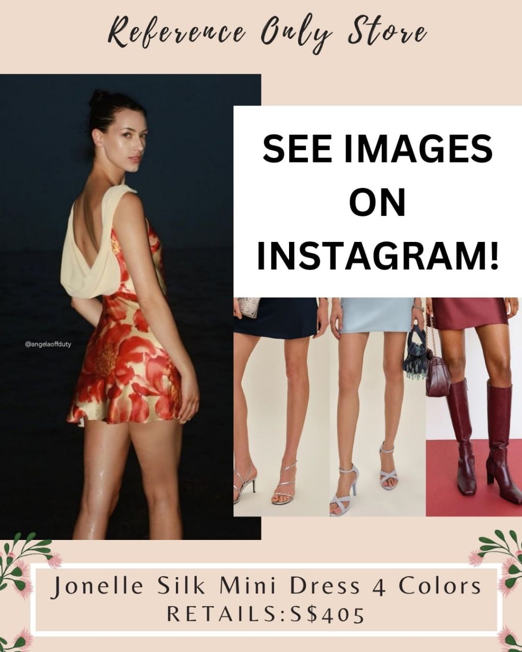 New colors ! Ref Jonelle silk mini dress in 4 colors