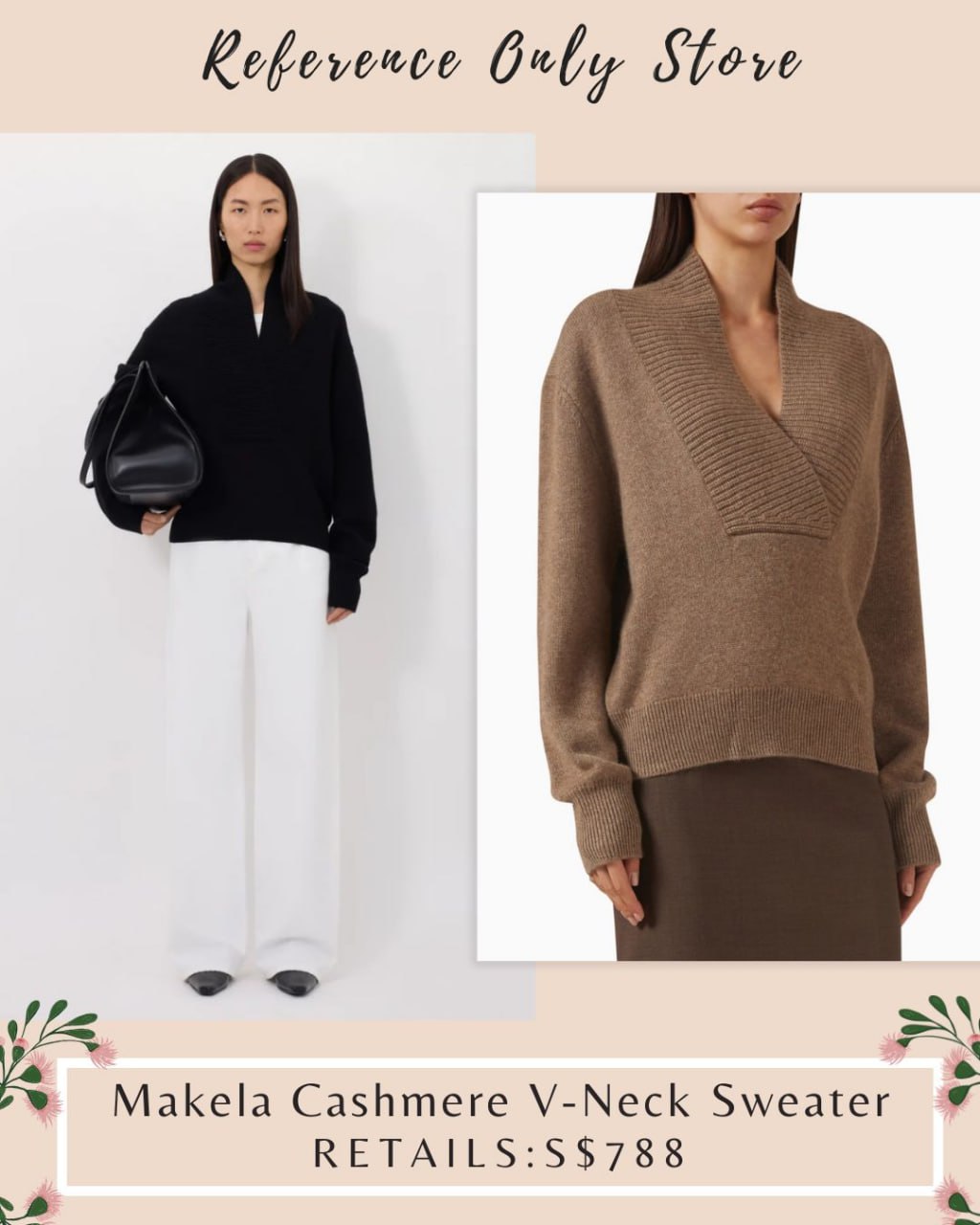 LL Makela cashmere v neck sweater