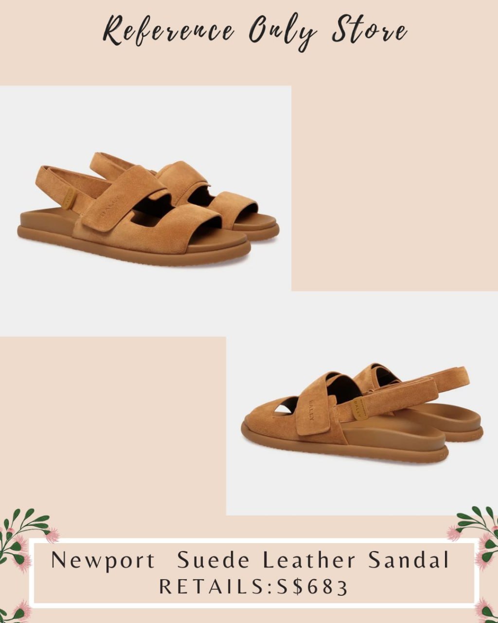 BLL Newport suede leather sandal shoes
