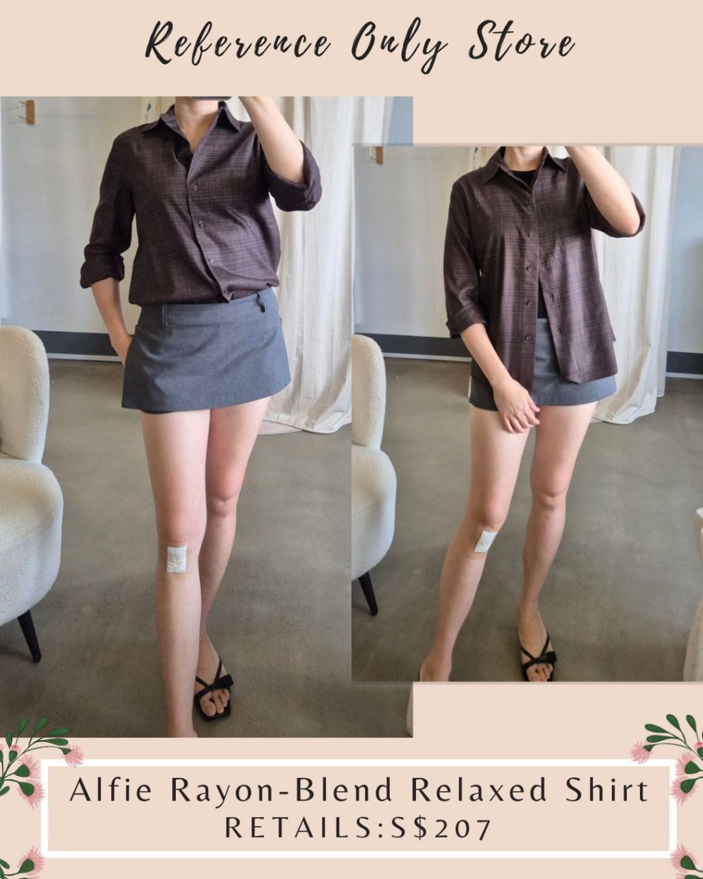 Ref Alfie rayon blend relaxed shirt