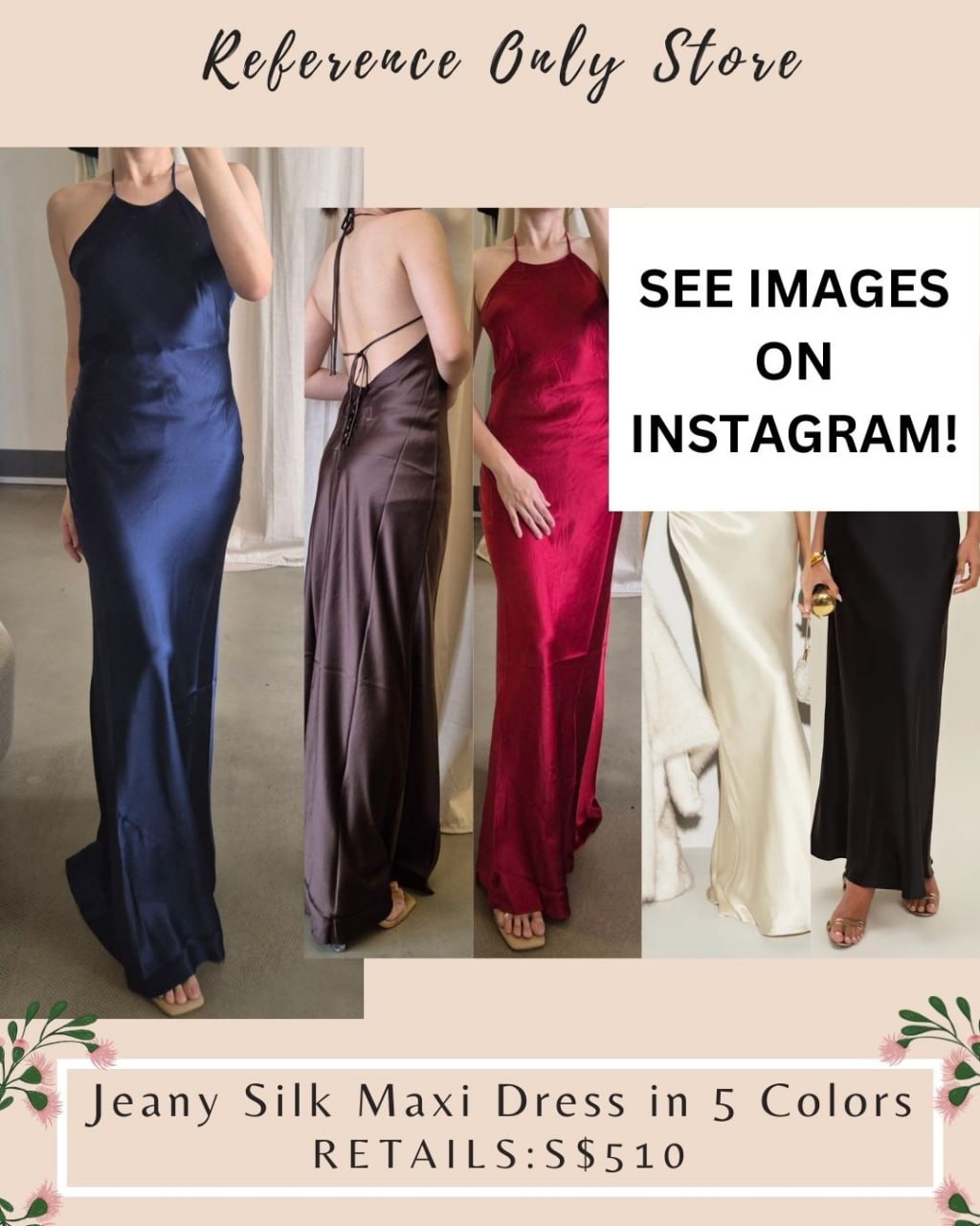 Ref Jeany silk maxi dress