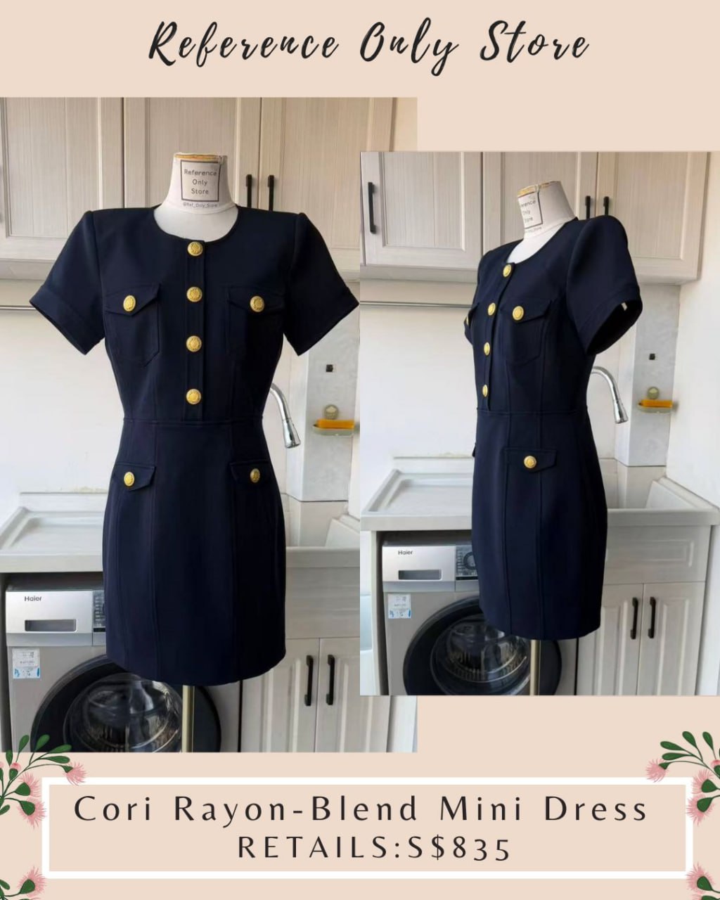 LG Cori rayon blend mini dress