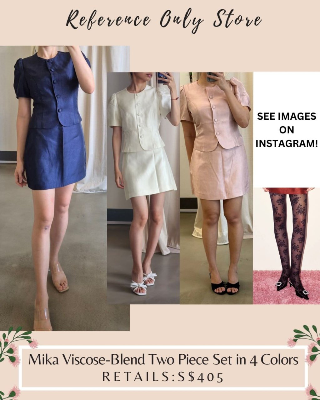 new colors! Ref Mika Top and skirt set