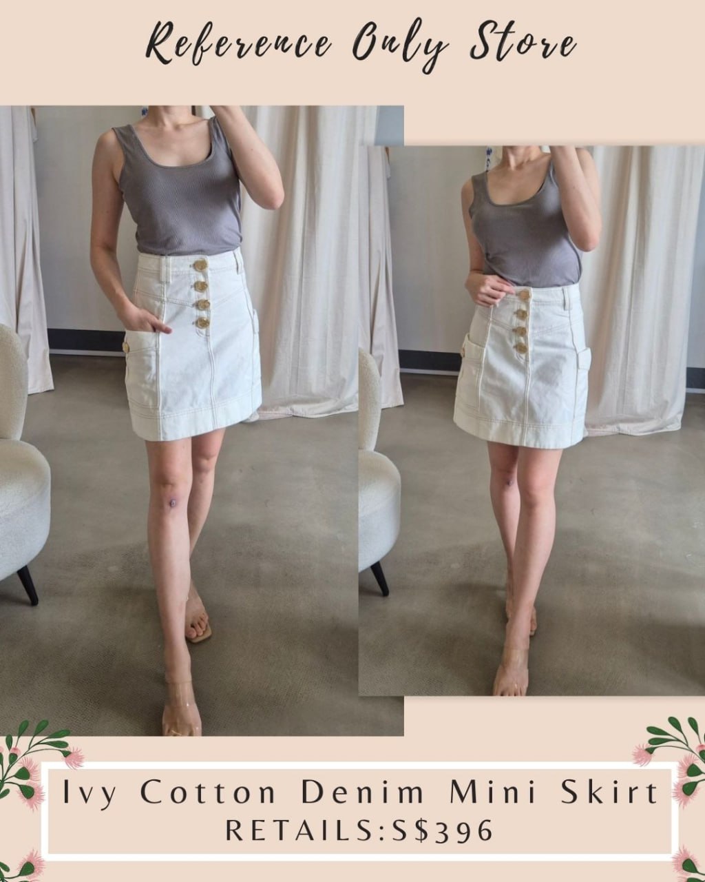 AJ Ivy Denim mini skirt