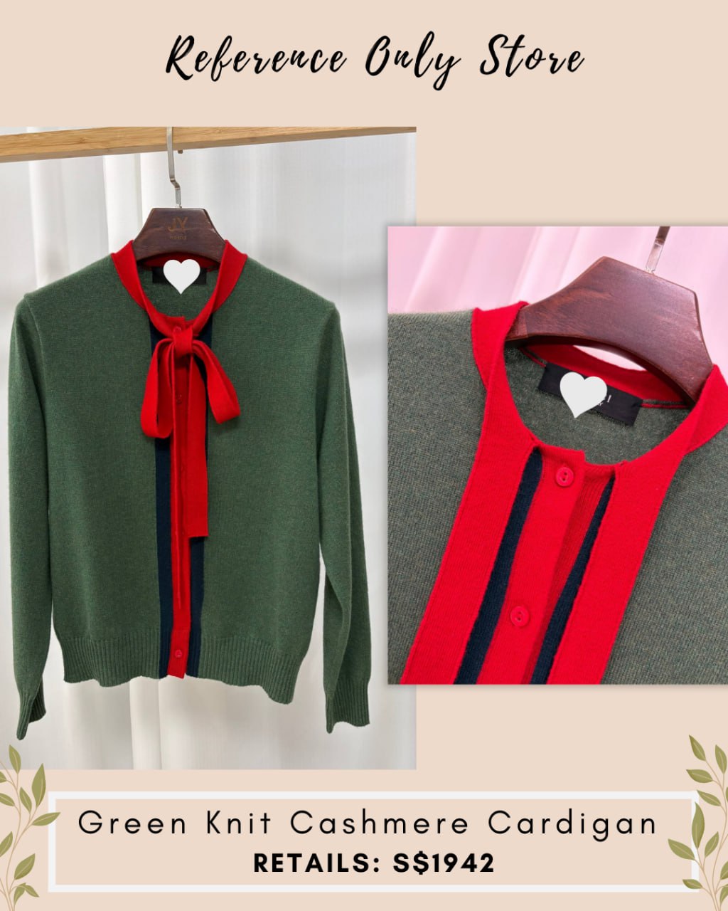 GC Green knit cashmere cardigan spring summer collection
