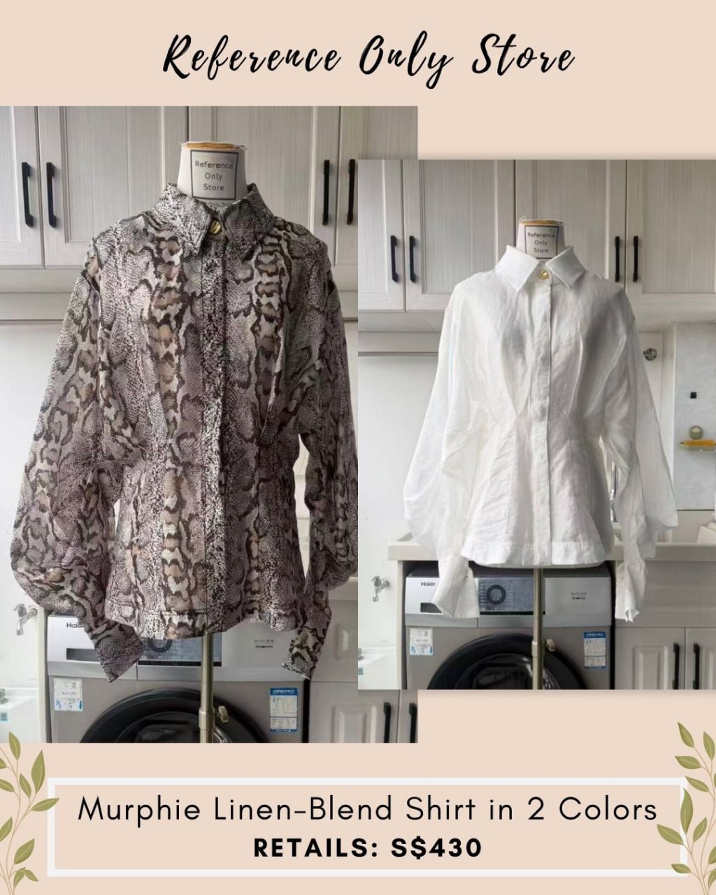 AJ Murphie Linen Blend shirt in 2 colors