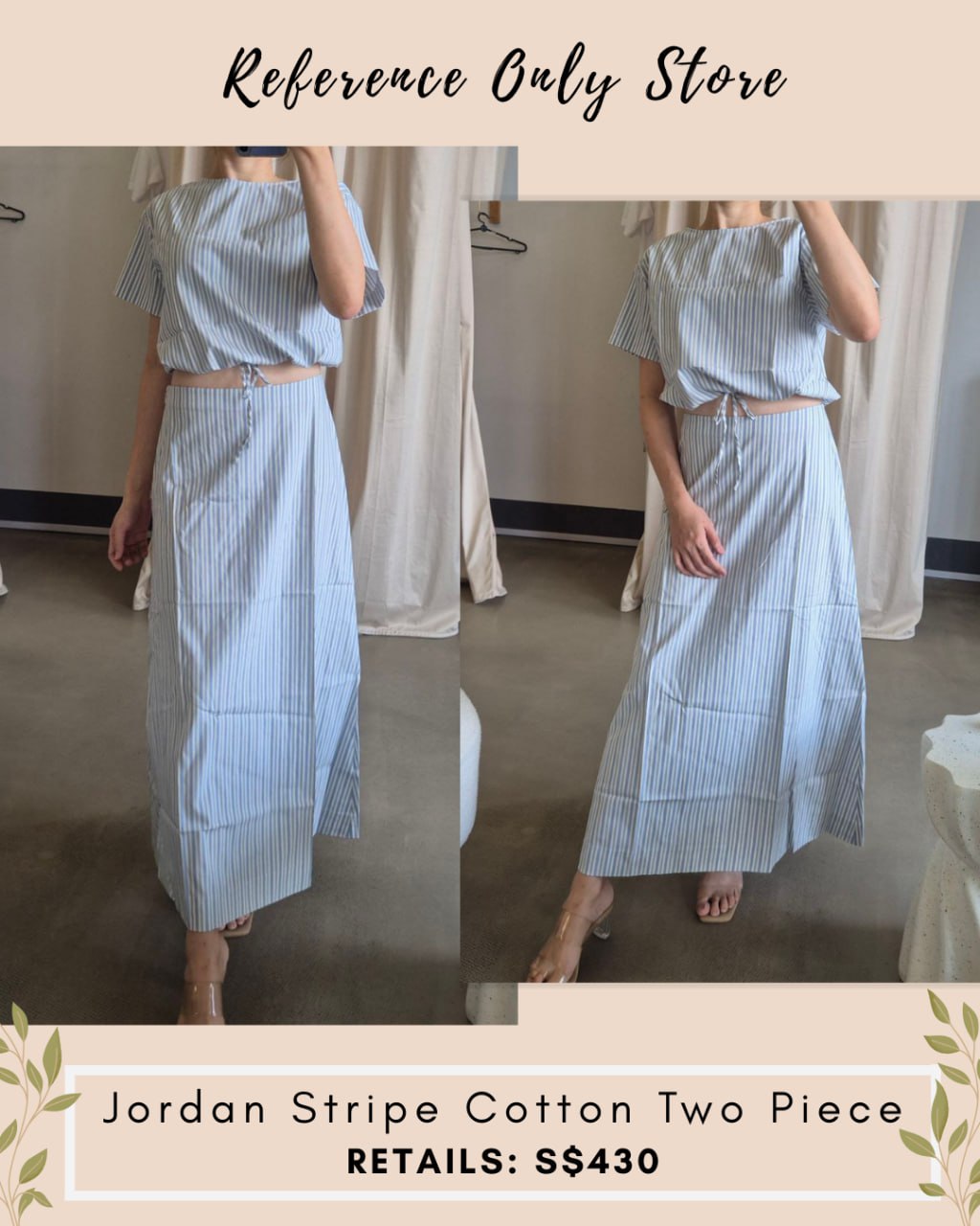 Ref Jordan stripe 2 piece set