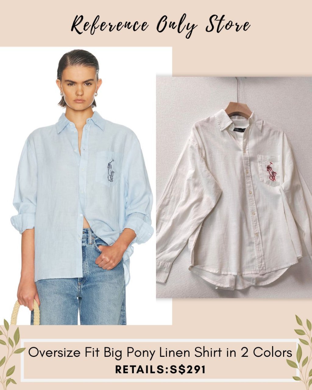 RL Long sleeve linen sport shirt