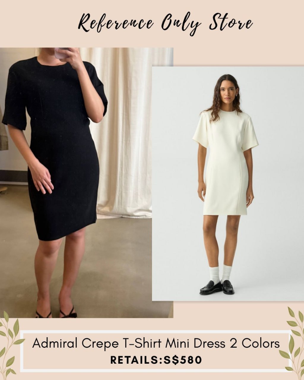 TH Admiral crepe t shirt mini dress