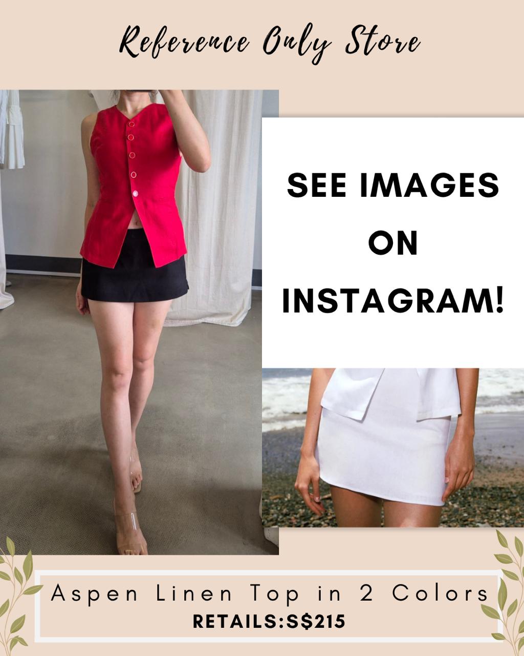 Ref Aspen linen top in 2 colors
