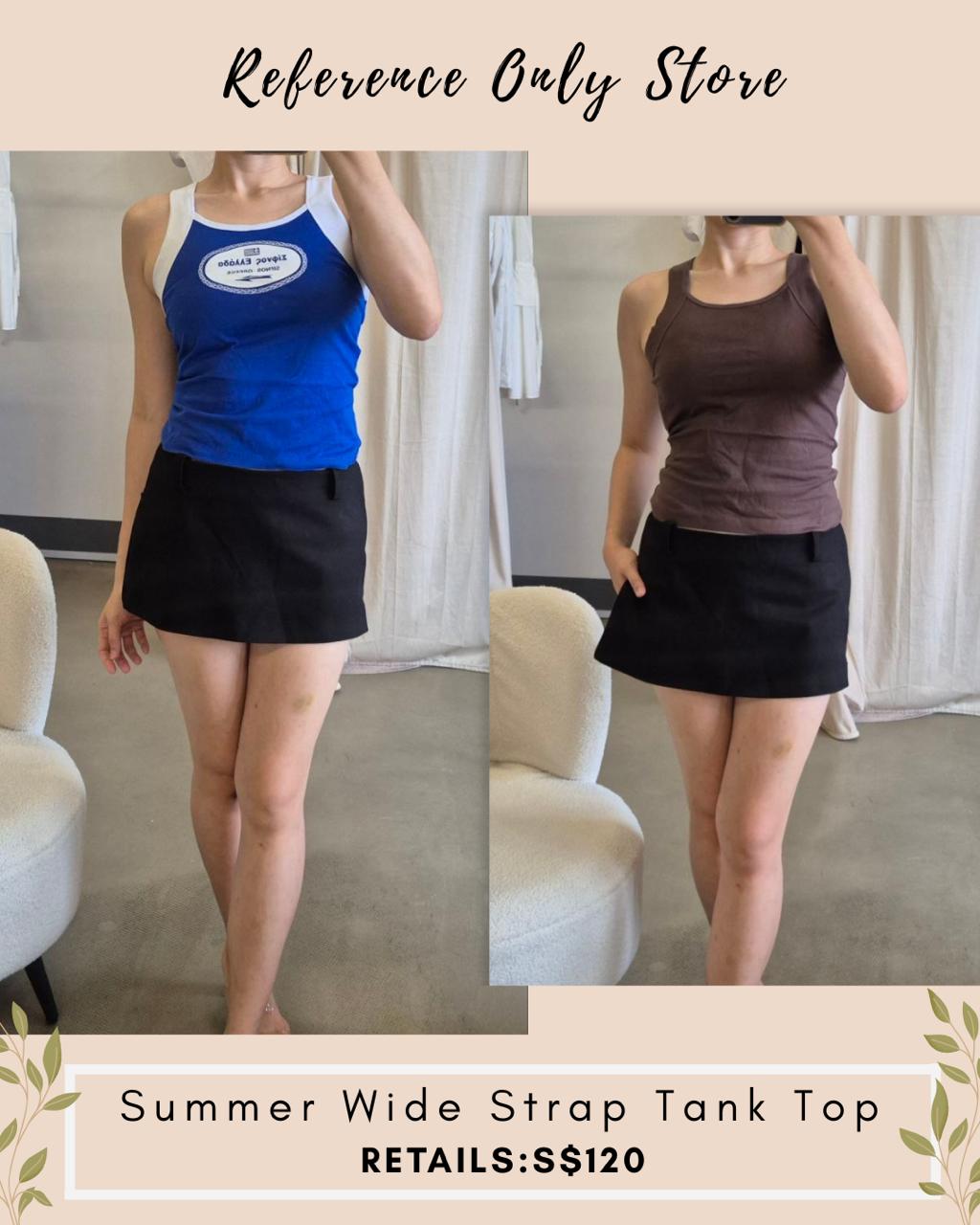 VR Summer wide strap tank top