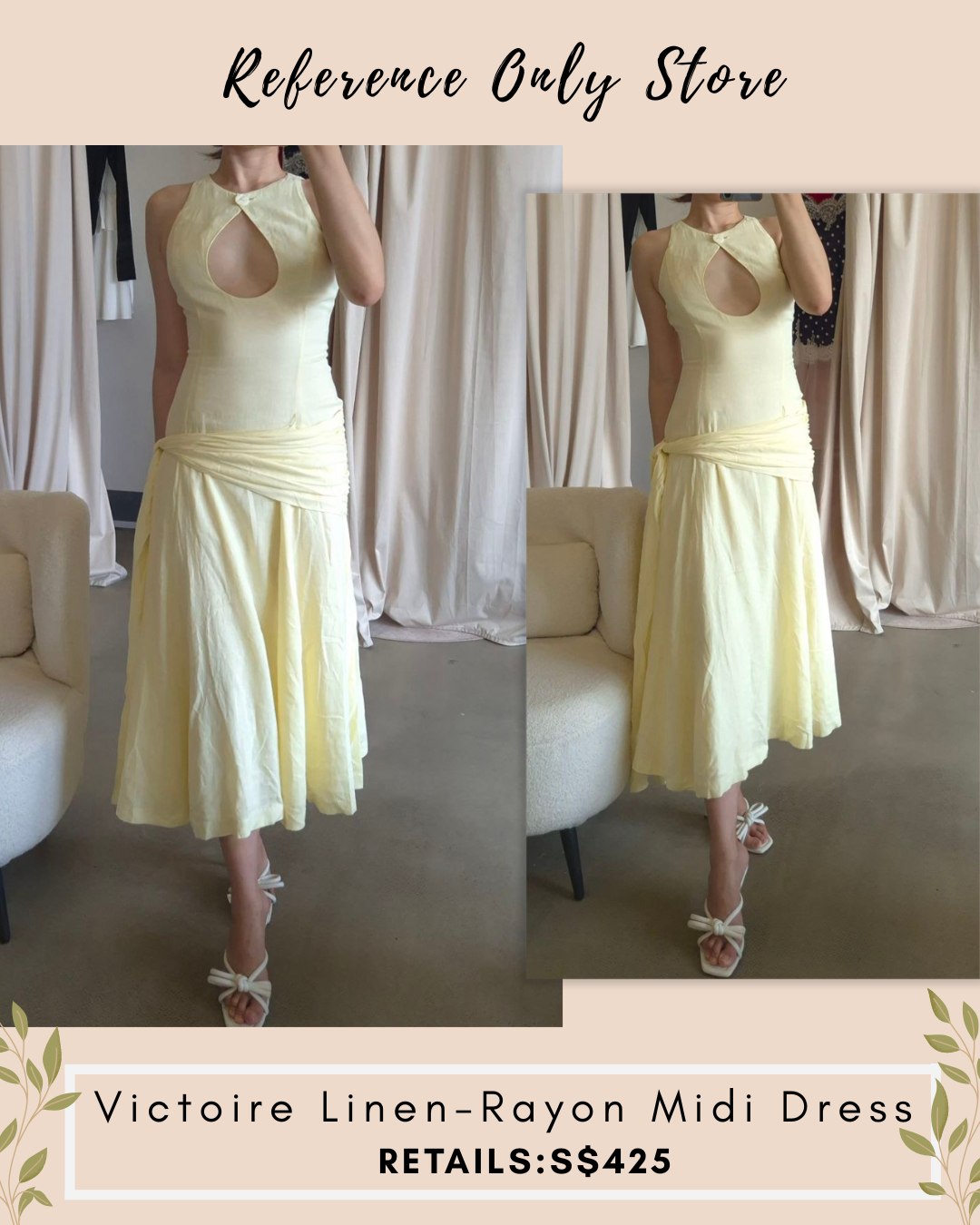 GZ Victoire line. rayon midi dress
