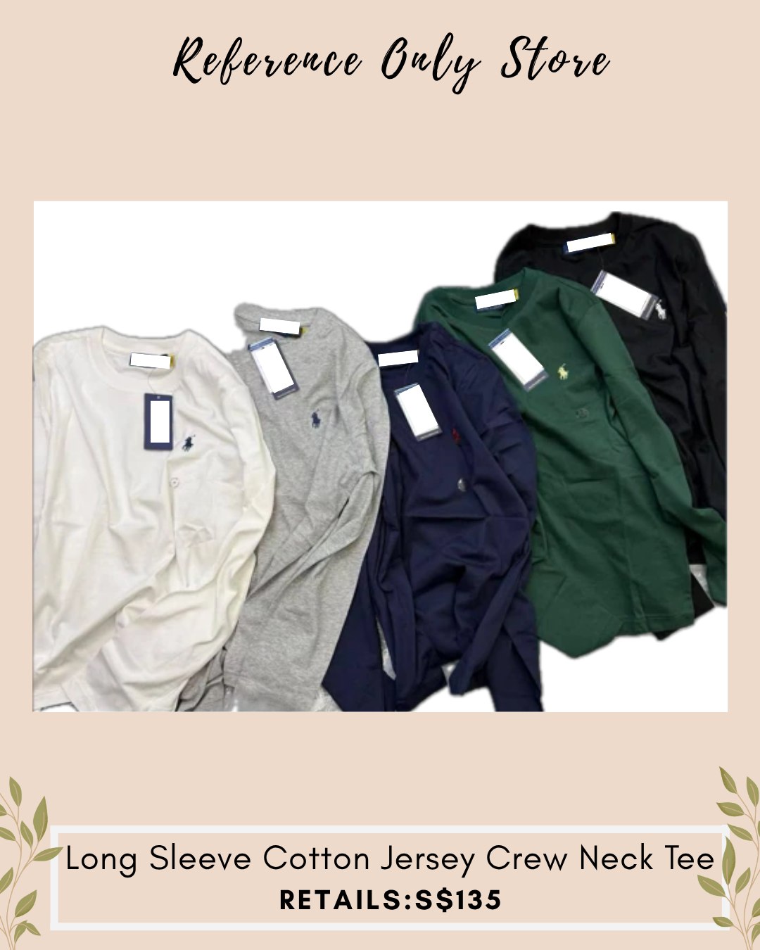 RL Long sleeve cotton t shirt