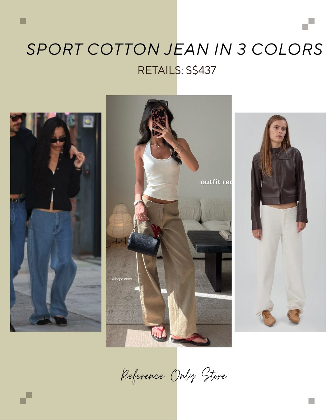 SH Sport cotton jean in 3 colors