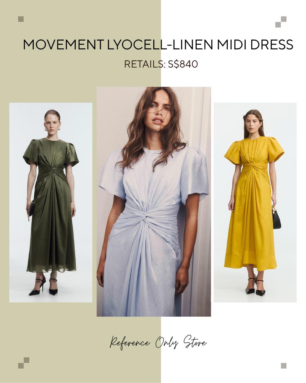 UJ Lyocell linen midi dress