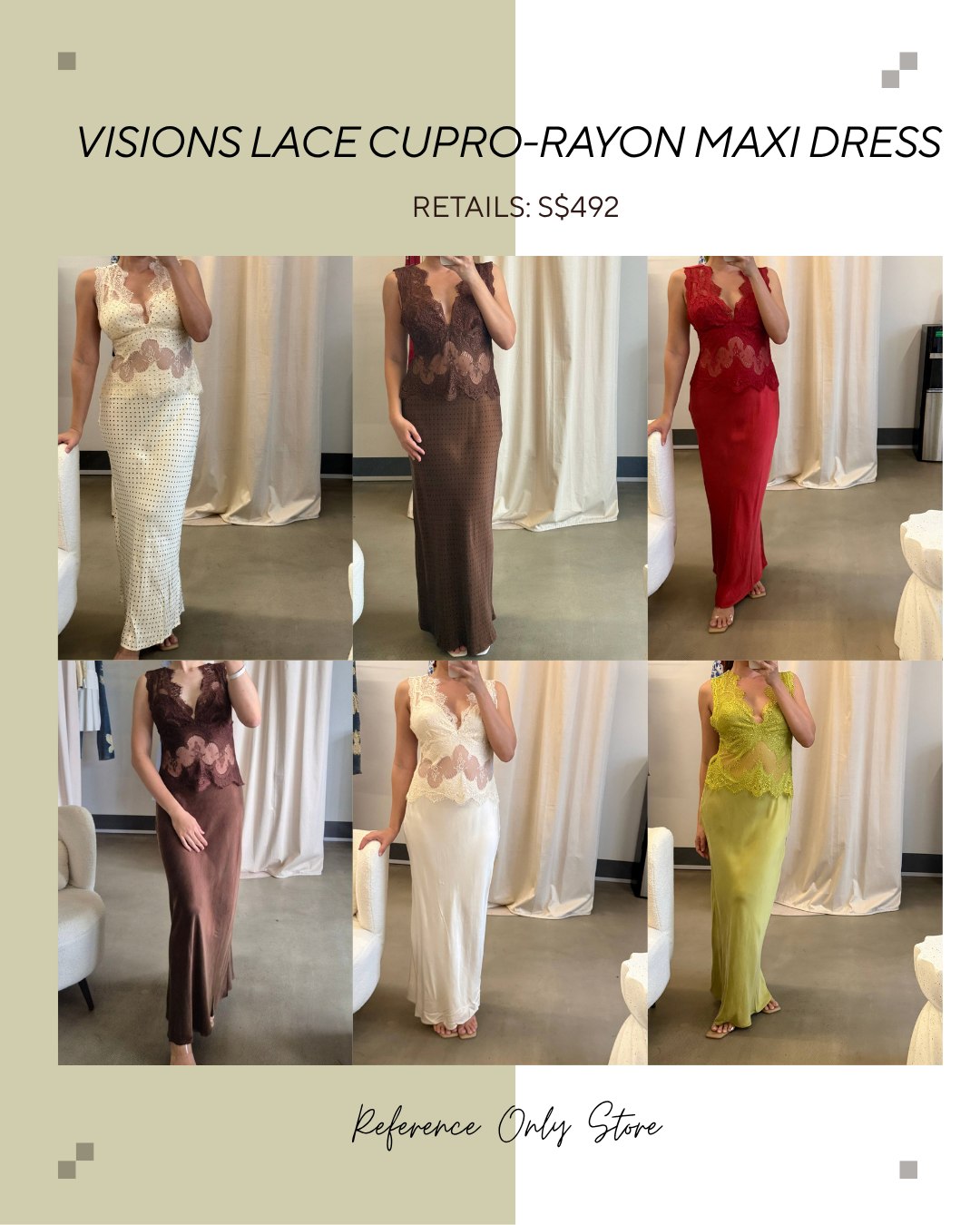 Visions lace maxi dress
