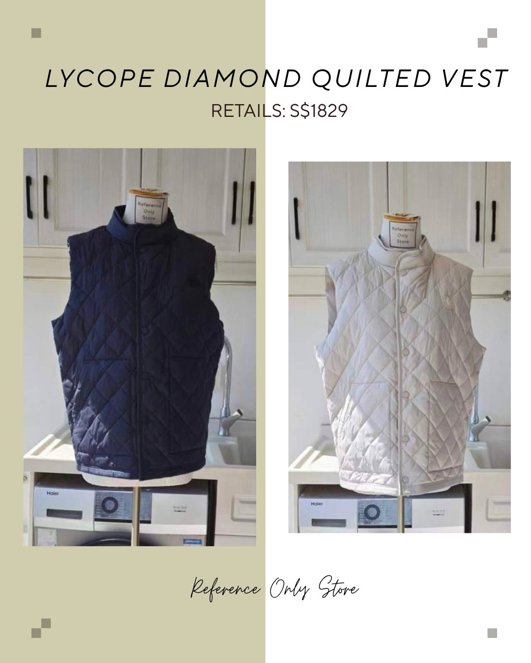 MC Men's lycope diamond quilted vest