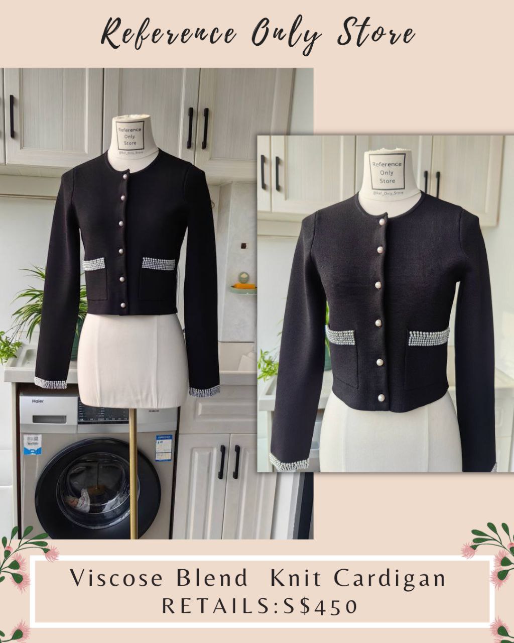 SD Viscose Blend Cardigan with embellishments