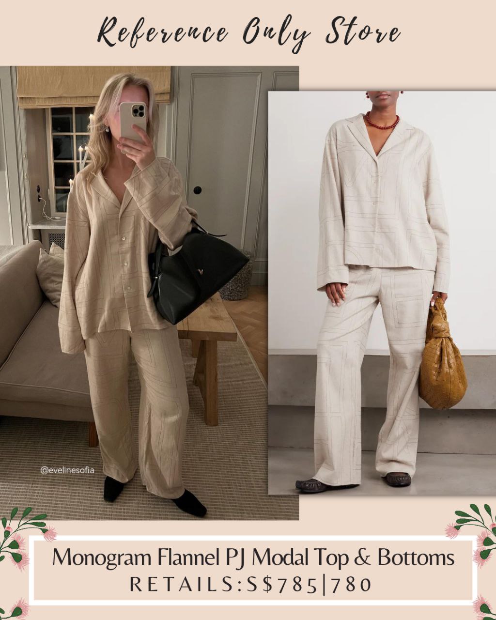 Tot Modal Monogram Flannel PJ Top & Bottoms – For Reference Store