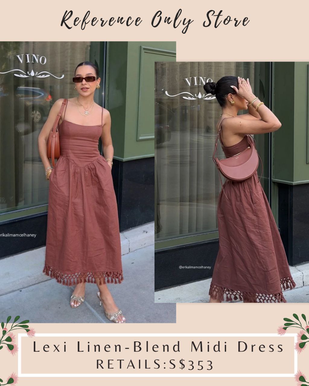 4 colors! TUL Lexi Linen Blend Midi Dress