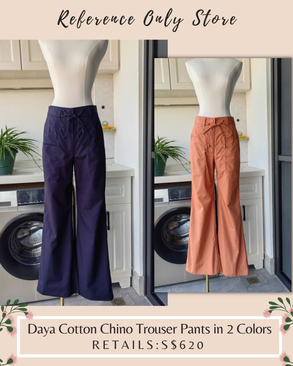 UJ Daya Cotton Chino Trouser Pants