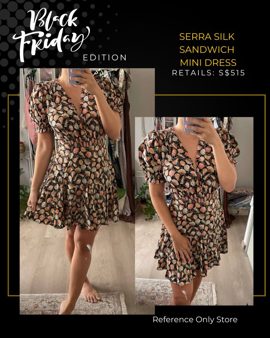 DN Serra sandwich Silk mini dress