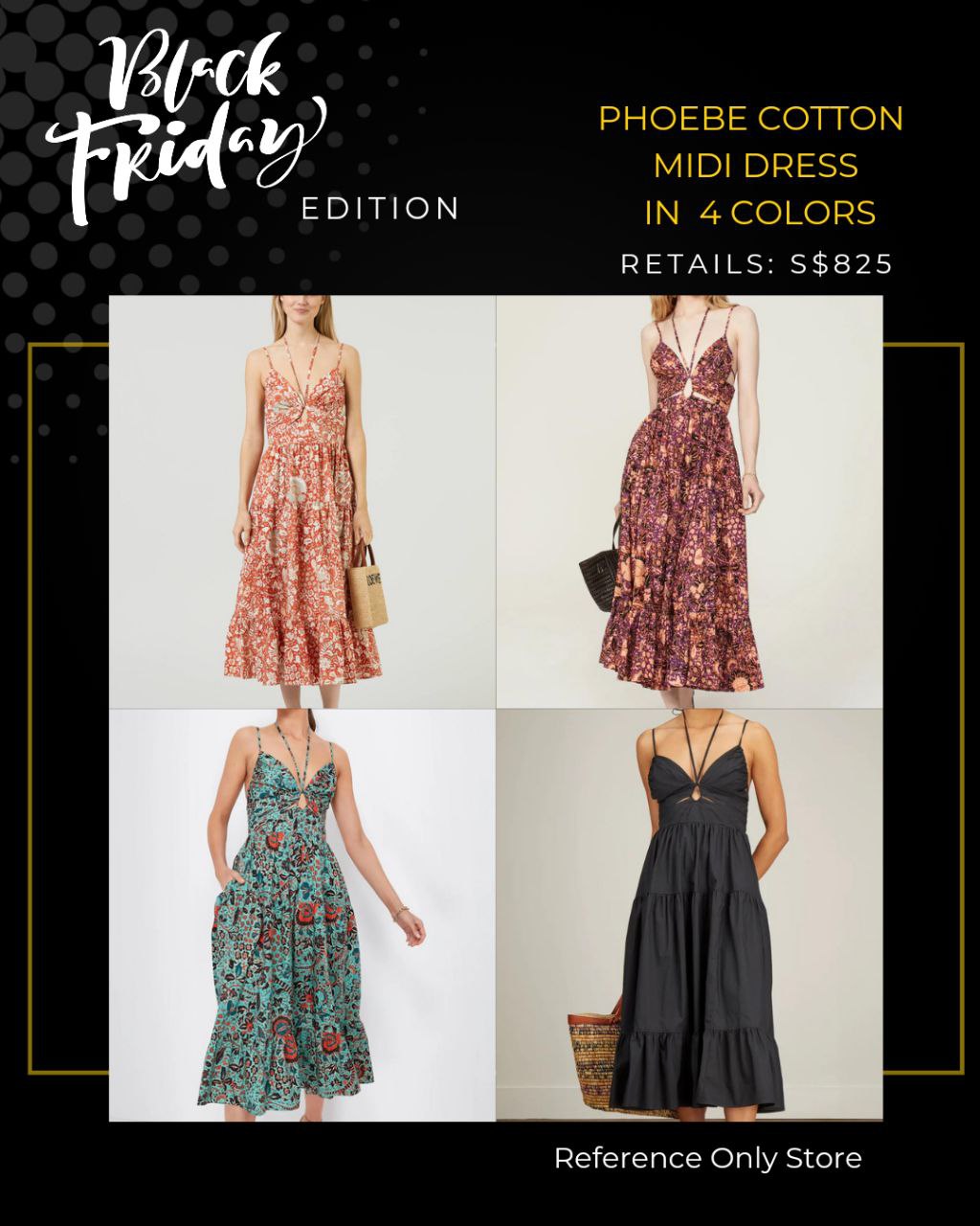 reduced! UJ Phoebe Midi Strappy Dress