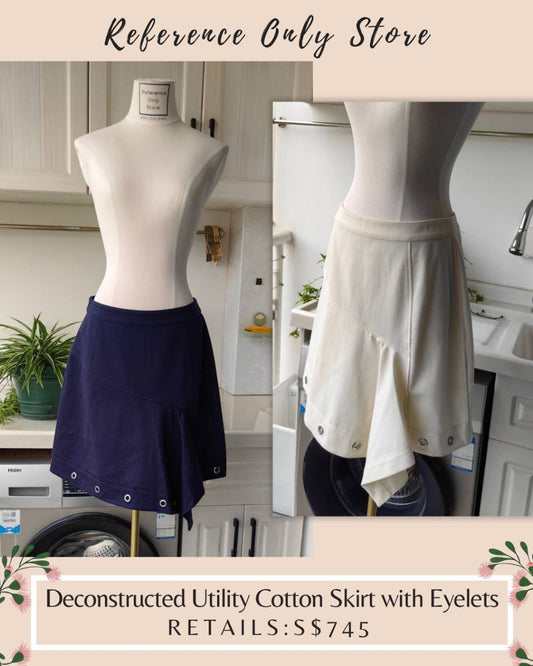 3.1 Deconstructed Utility Cotton Skirt with eyelets