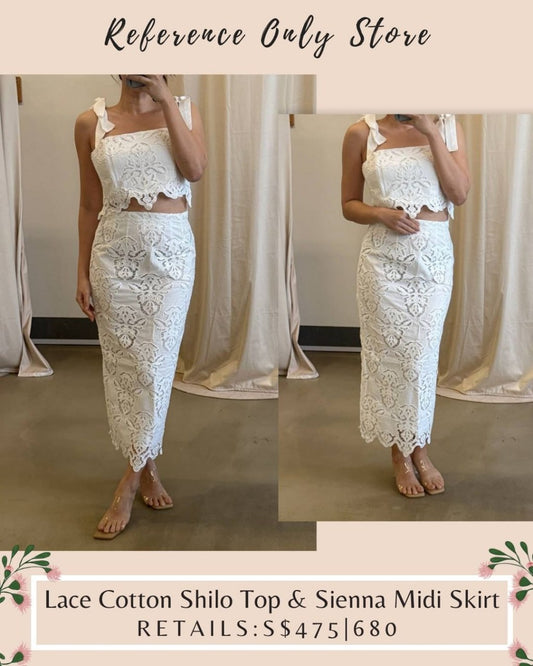 Cc Lace Shiloh Top & Sienna skirt