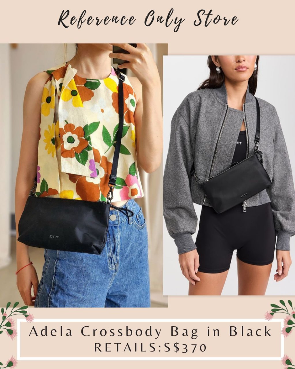 TM Adela crossbody bag in black