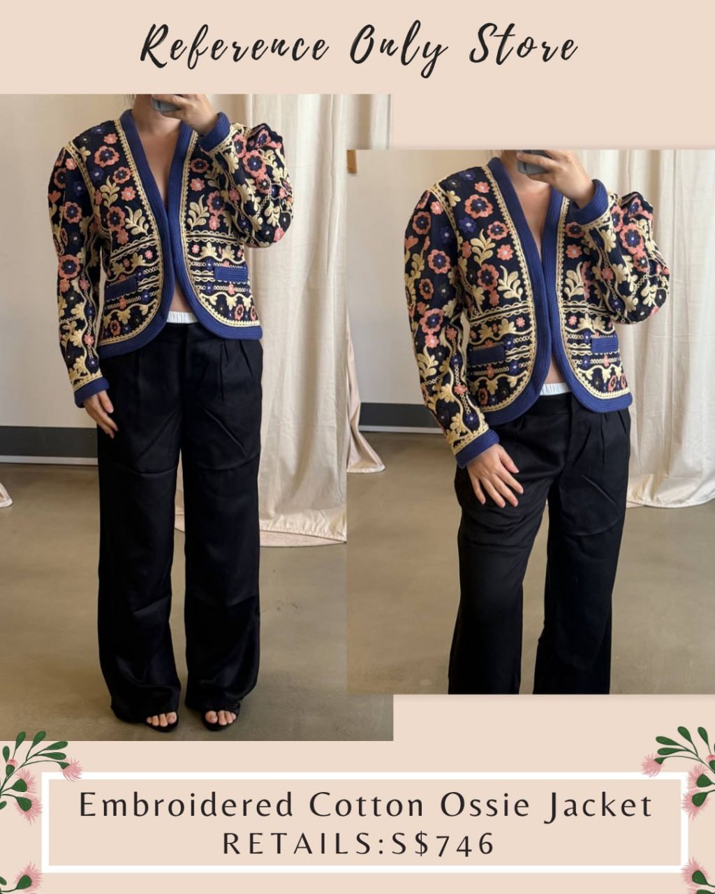 AB embroidered Ossie cotton jacket