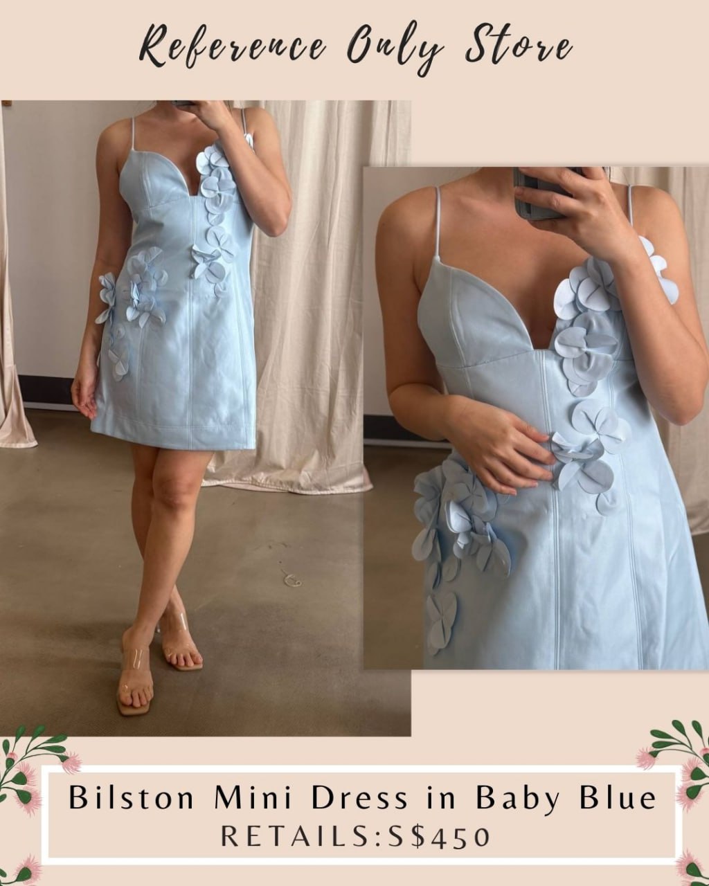 ACL Bilston Mini Dress in baby blue