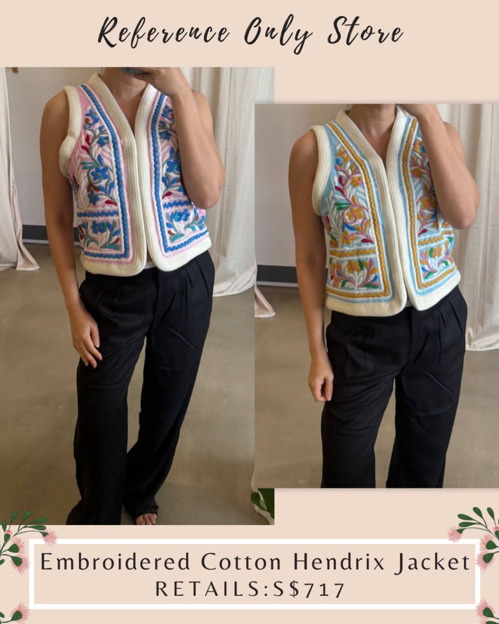 AB Embroidered cotton Hendrix vest