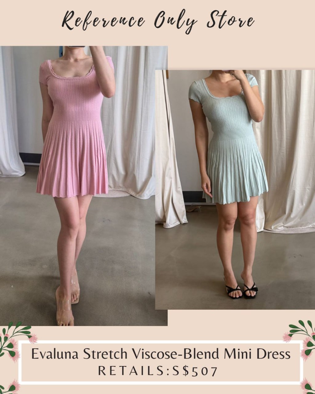 LSF Evaluna stretch viscose blend mini dress