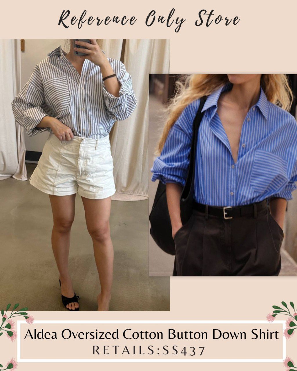 AA Aldea oversized cotton button down shirt