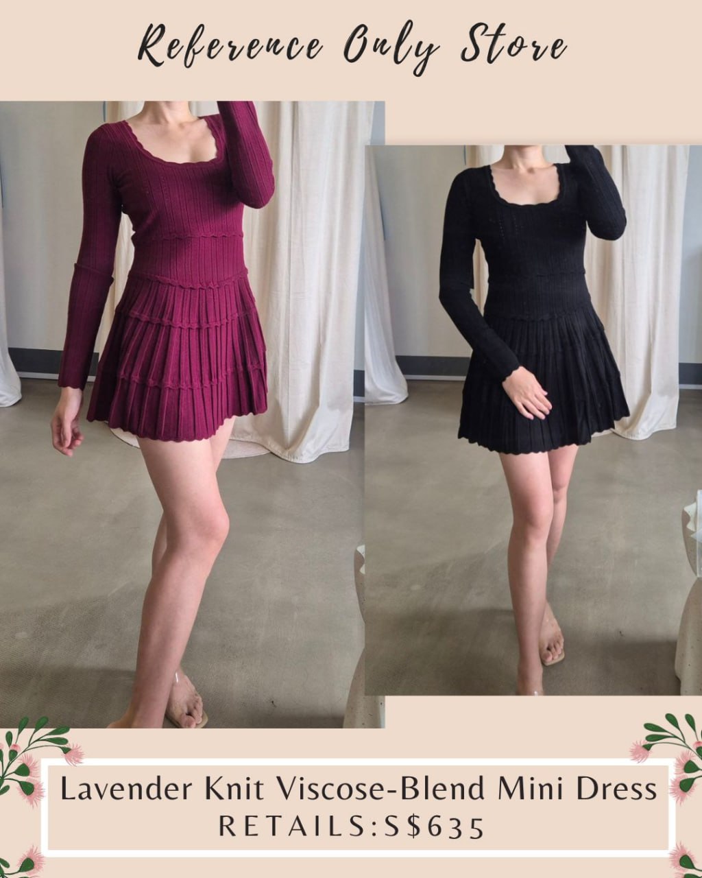 LSF Lavender knit mini dress