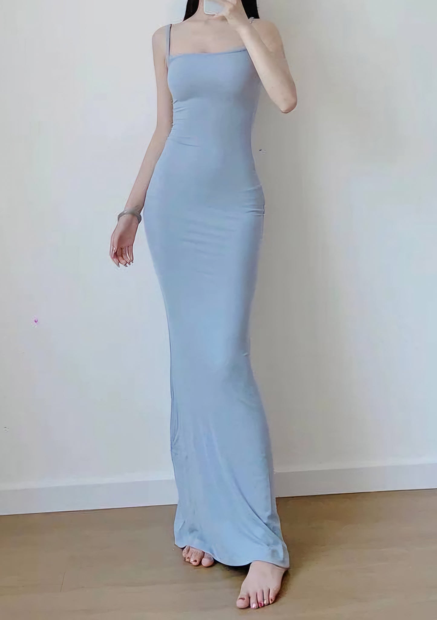 SK Soft Lounge long slip modal dress