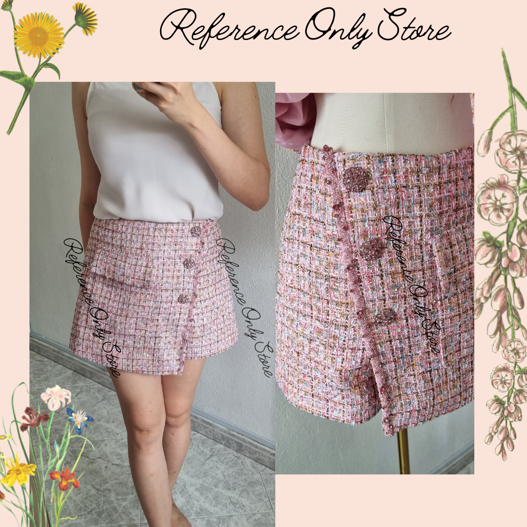 Sp Pink Boucle Crop Jacket | Shorts