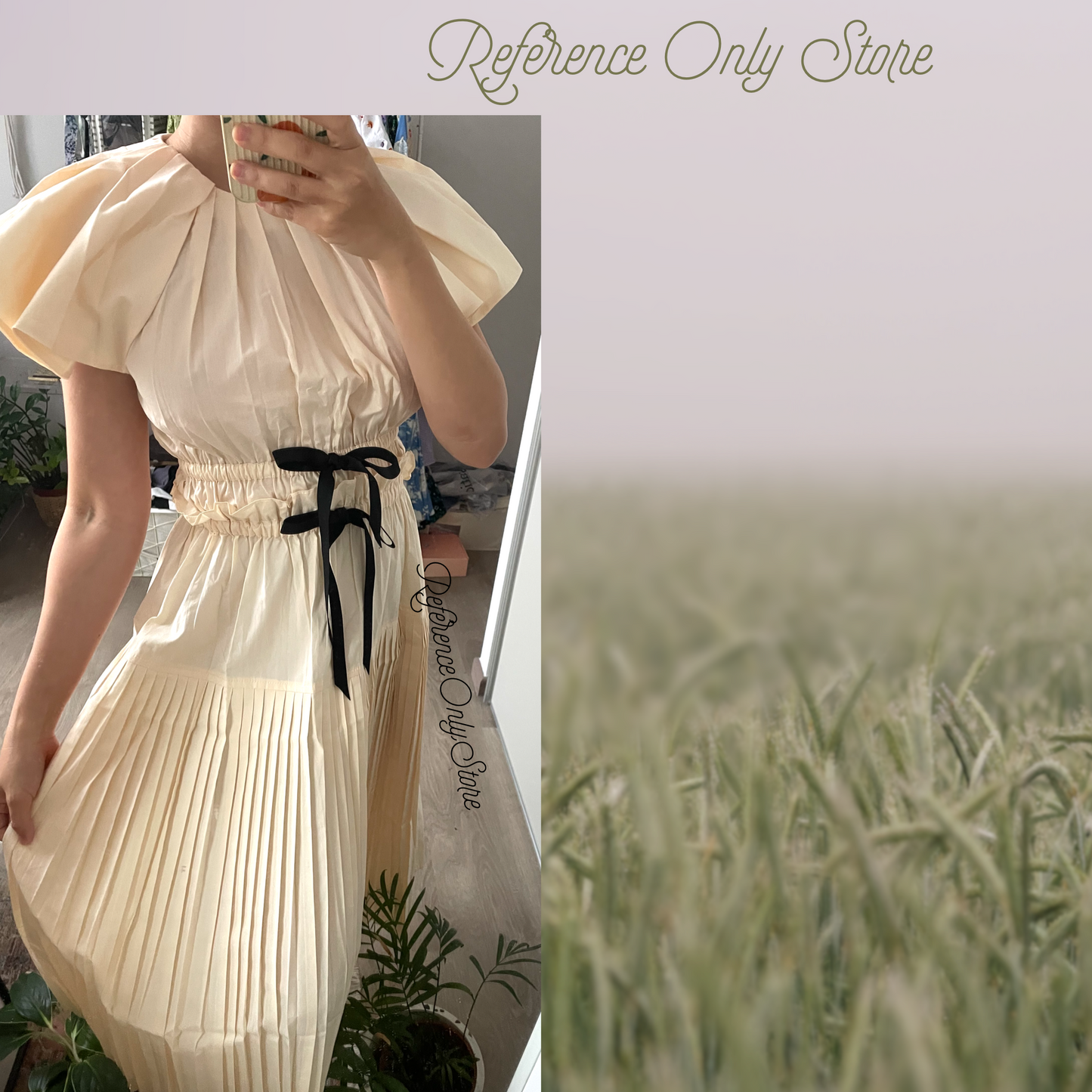 UJ Delmara Midi Dress in Cream and Black