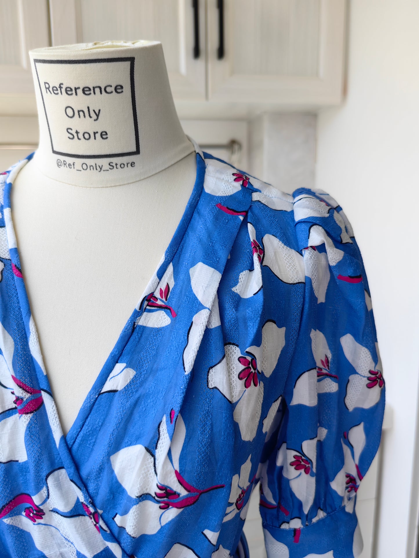 DVF Elodie Blue Mini Dress