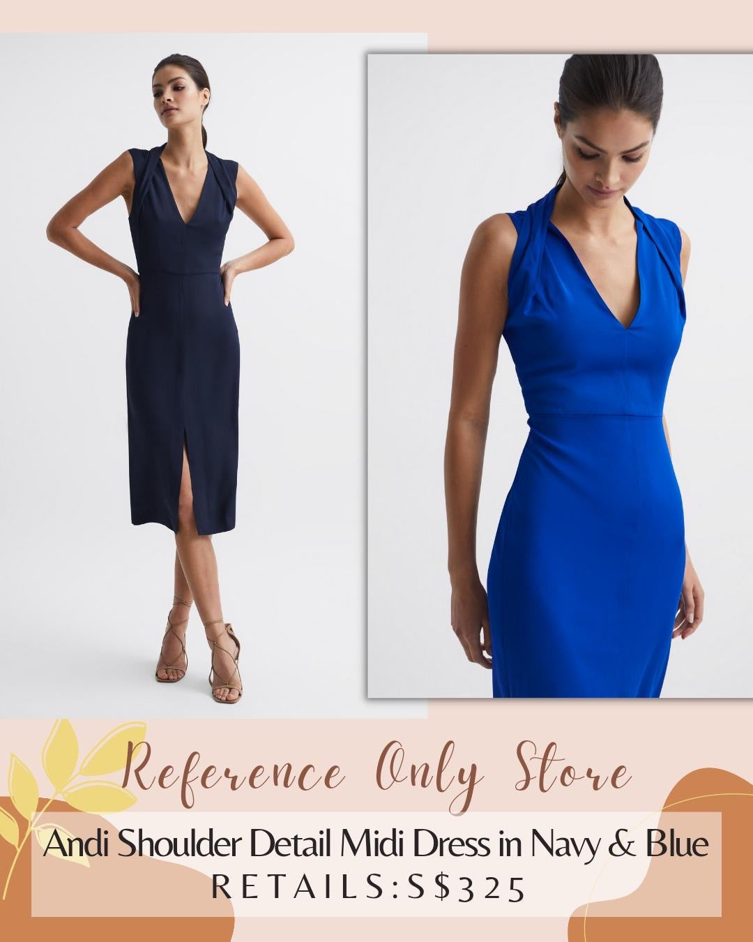 Rs Andi Shoulder Detail Midi Dress