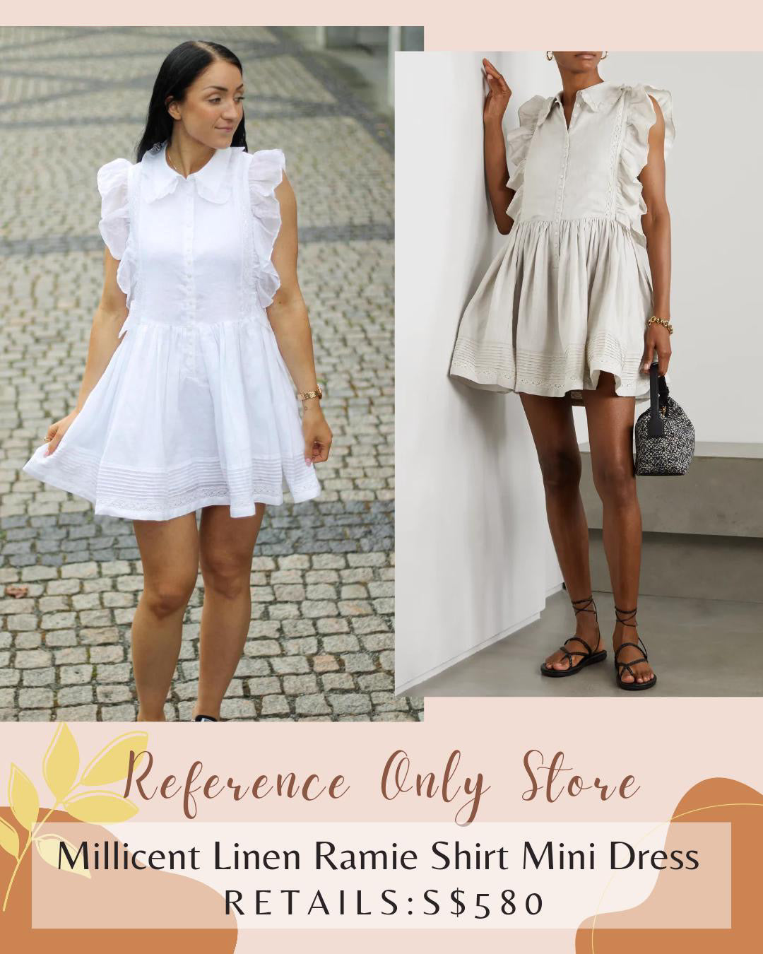 Jos Millicent linen Ramie mini dress