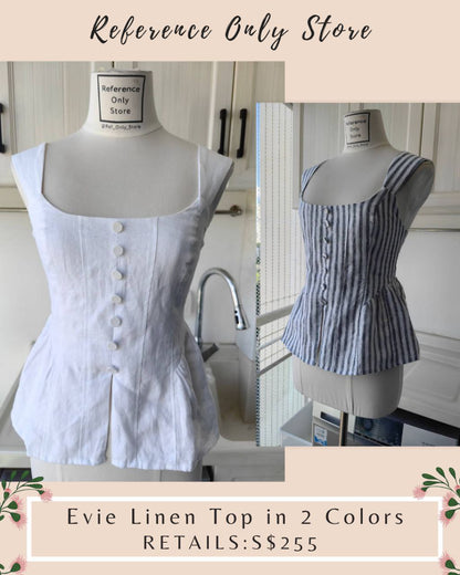 Ref Evie Linen Top in 2 Colors